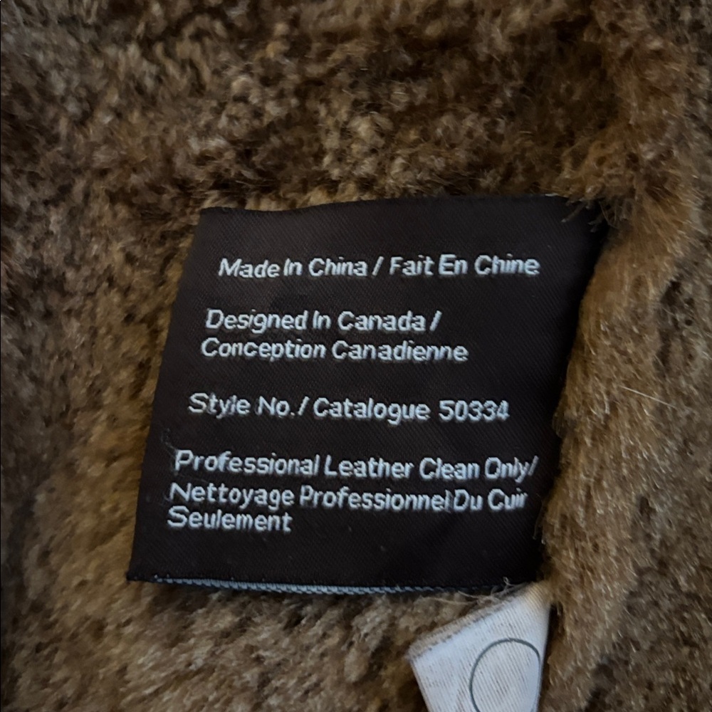 Danier Brown Shearling Coat - Picture 13 of 14
